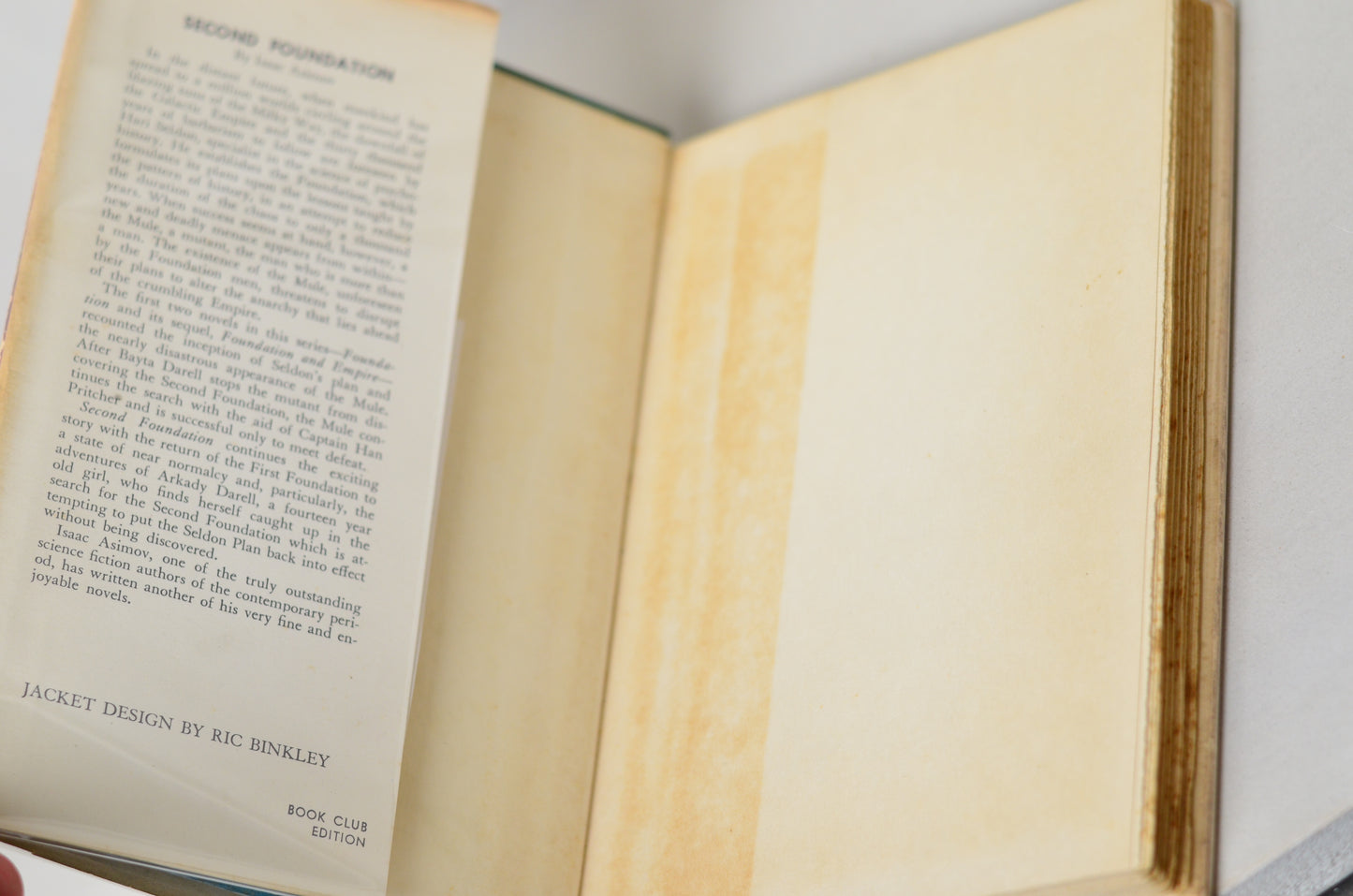 Book Club Edition Second Foundation by Isaac Asimov 1953