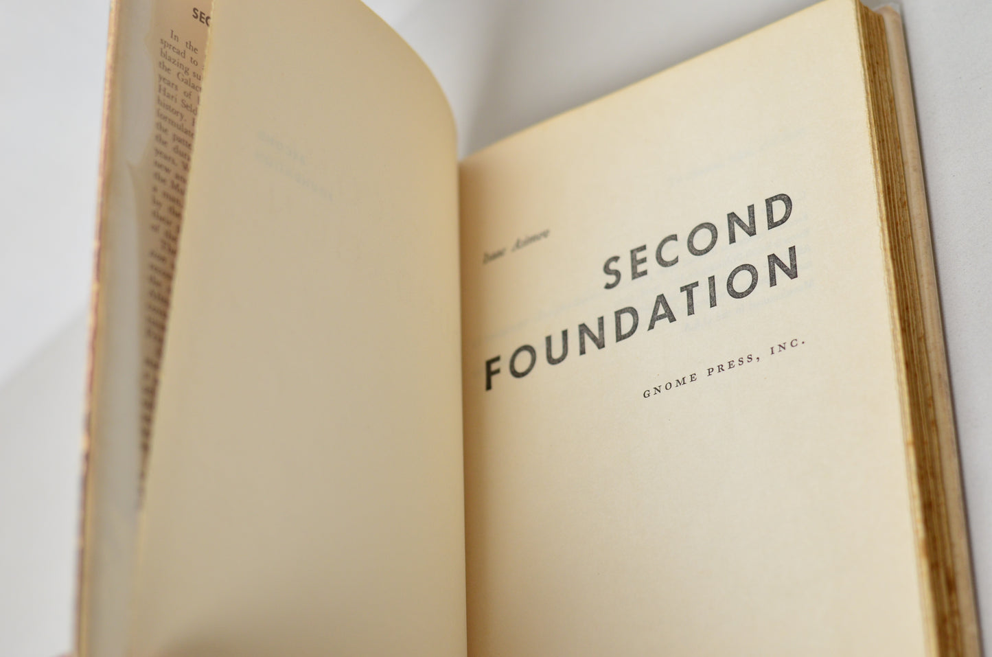 Book Club Edition Second Foundation by Isaac Asimov 1953