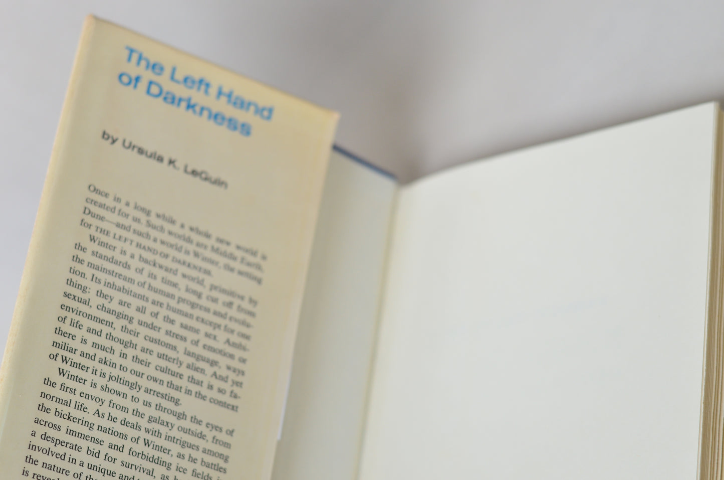 Book Club Edition The Left Hand of Darkness by Ursula K. Le Guin 1969