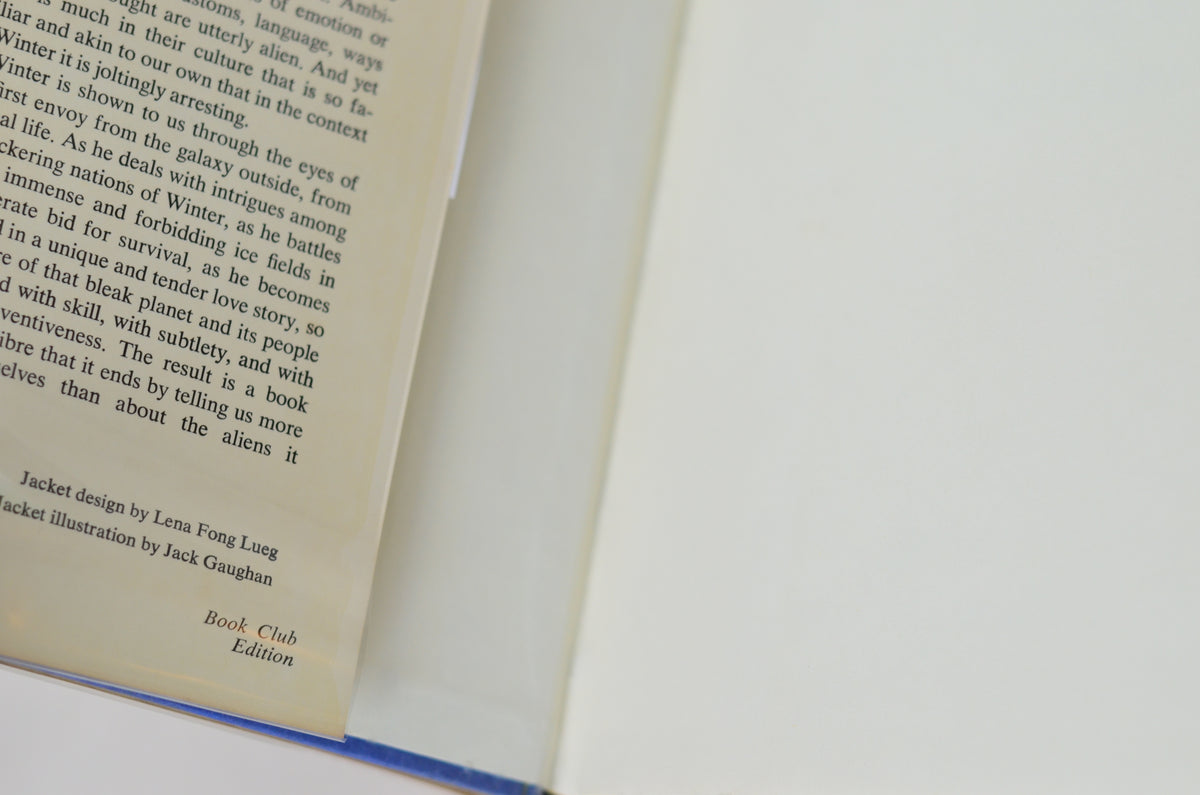 Book Club Edition The Left Hand of Darkness by Ursula K. Le Guin 1969