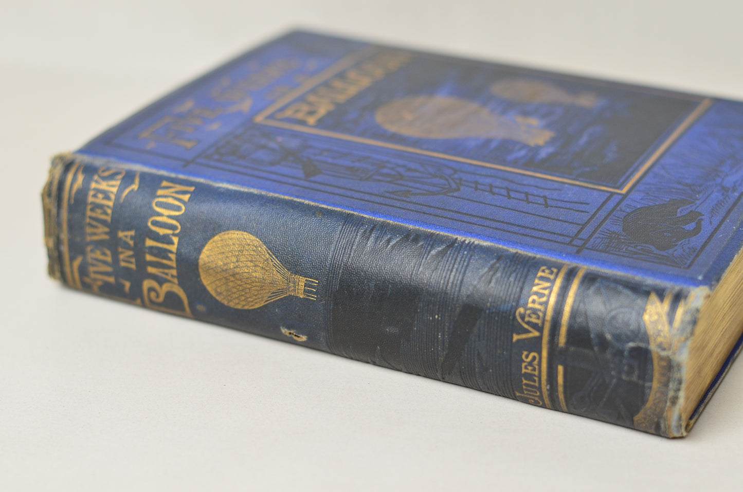 Early Edition Five Weeks in a Balloon by Jules Verne 1875