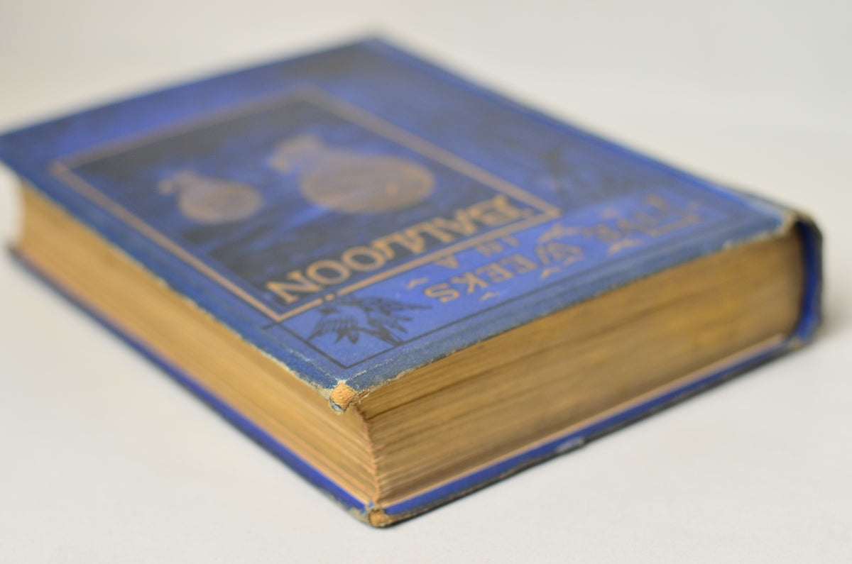 Early Edition Five Weeks in a Balloon by Jules Verne 1875
