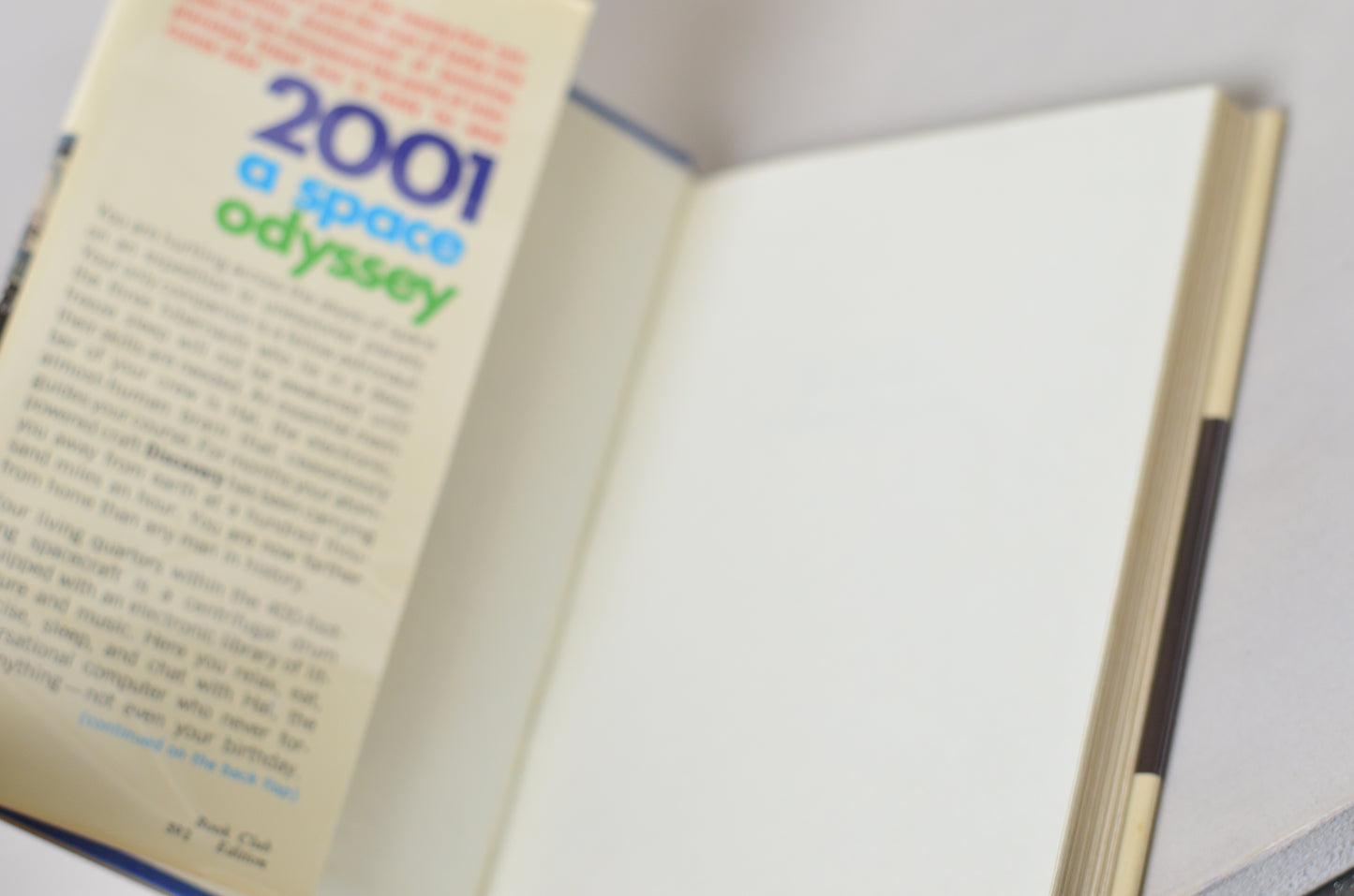 Book Club Edition 2001: A Space Odyssey by Arthur C. Clarke 1968
