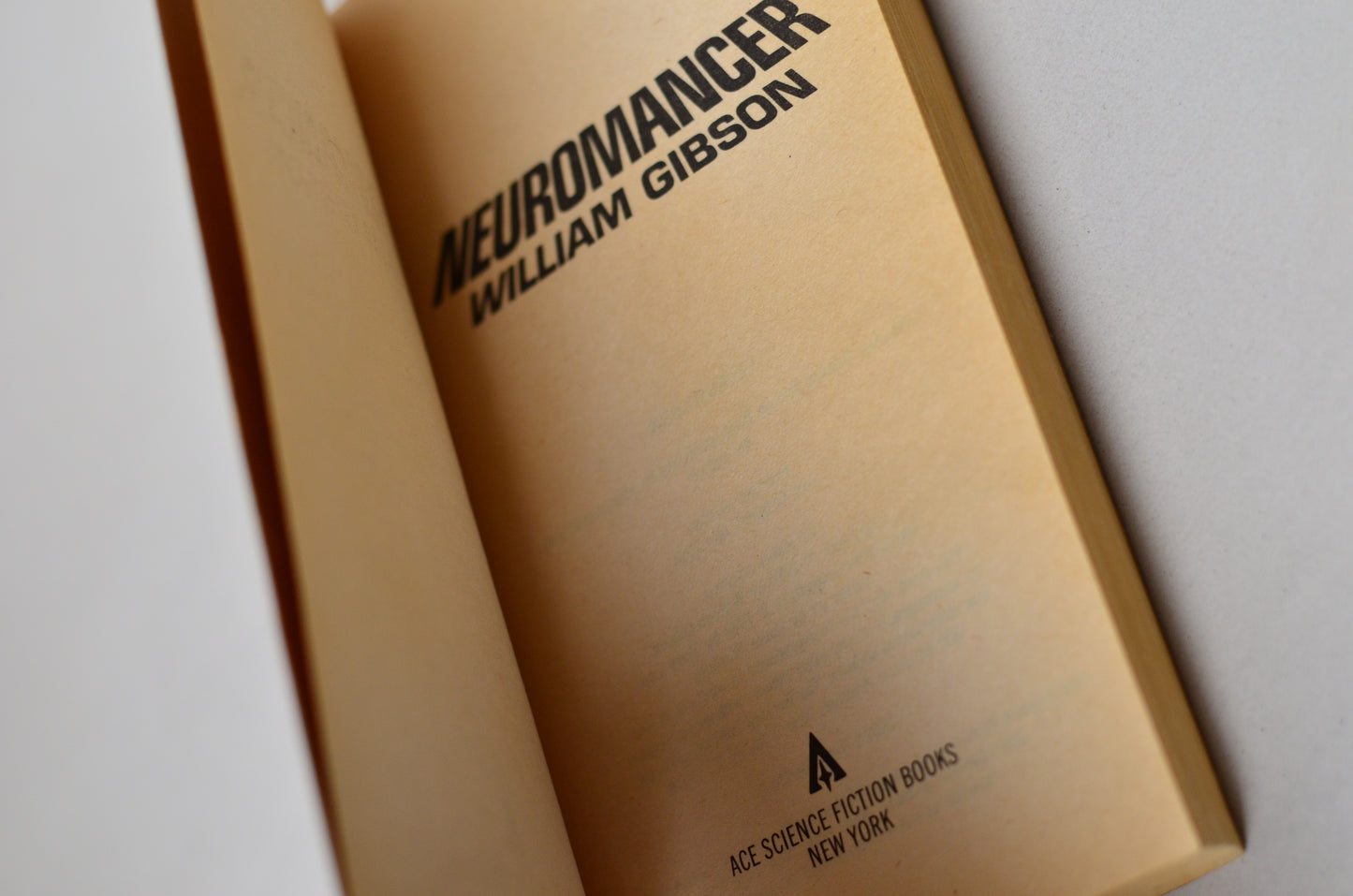 Ace Paperback First Edition Neuromancer by William Gibson 1984