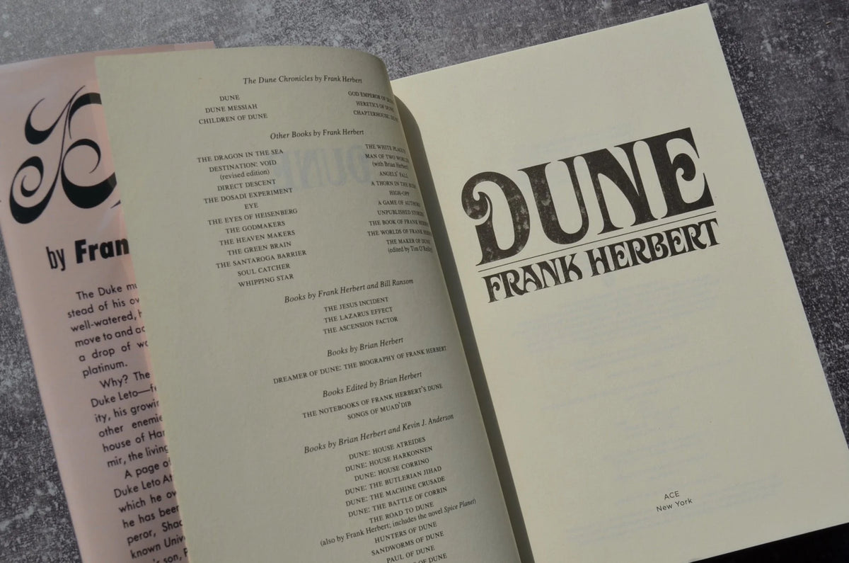 New Edition of Dune by Frank Herbert in a Facsimile First Edition Dust Jacket