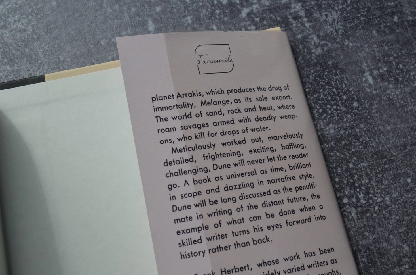 New Edition of Dune by Frank Herbert in a Facsimile First Edition Dust Jacket