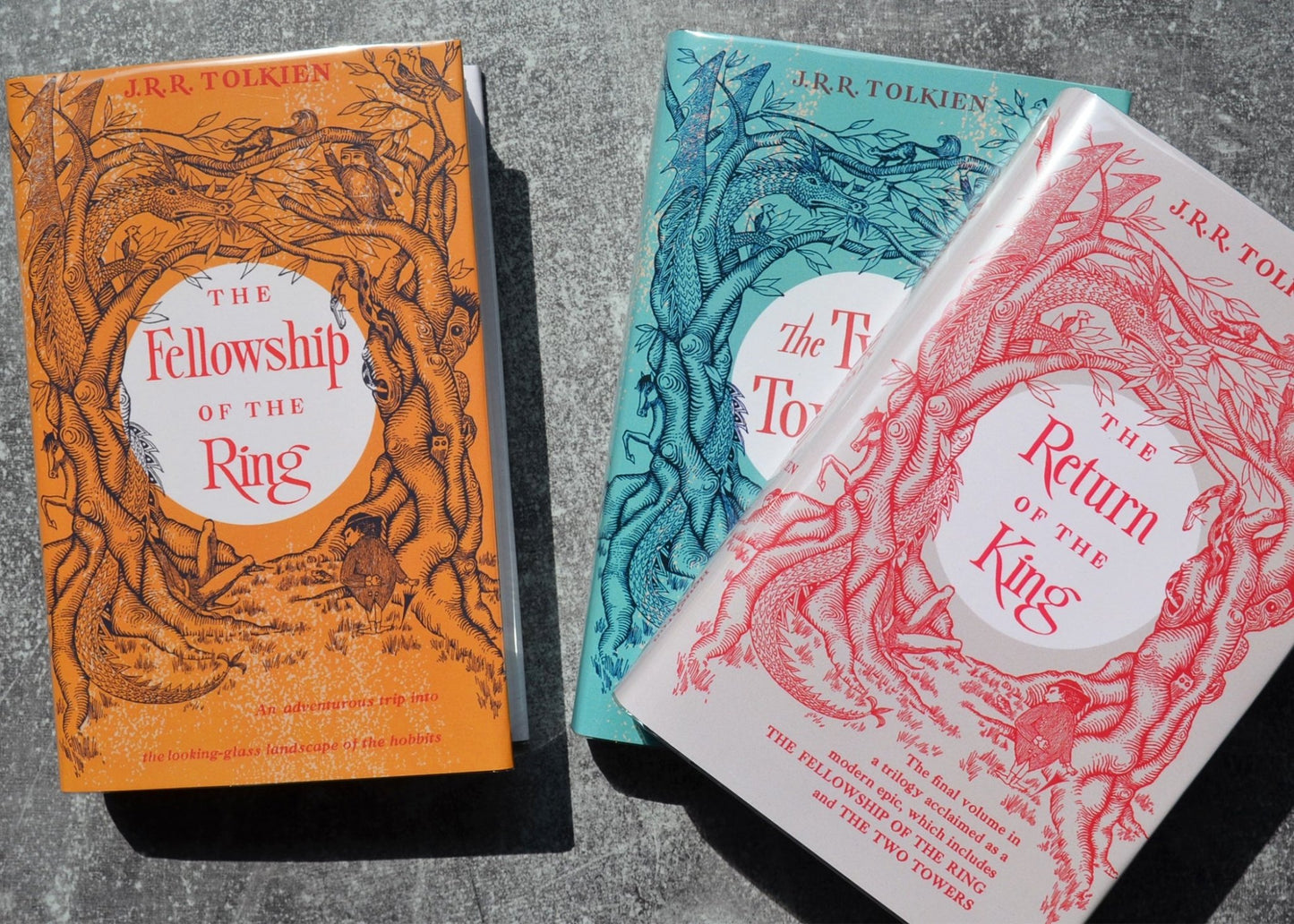 New Editions of The Lord of the Rings Trilogy by J R R Tolkien in Facsimile First Edition Dust Jackets
