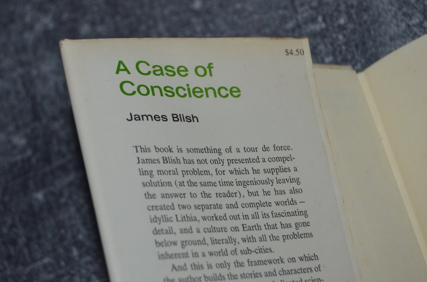 First Edition A Case of Conscience by James Blish 1969